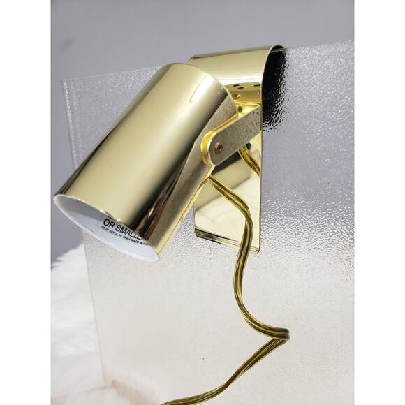Adjustable Gold Vintage Hanging Hook Lamp Reading Headboard Display Cabinet - Picture 1 of 7